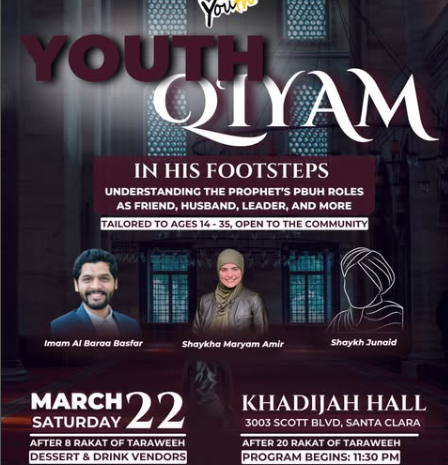 MCA Youth Qiyam: In His Footsteps